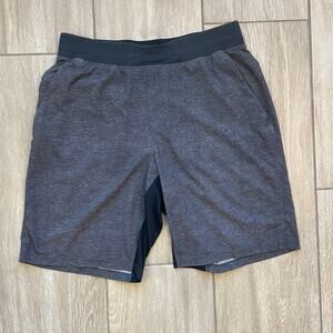 Lululemon Men’s Gray Athletic Shorts 9” Inseam Zip Pocket Drawstring  Medium
